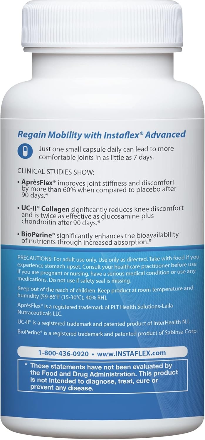 Pack OF 3 Instaflex Advanced Joint Support Doctor Formulated 90 Capsules