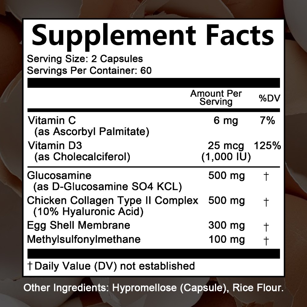 ZenVitalize Cartilage Revive 30/60/120 Caps Non-GMO Reduce Stiffness and Aches