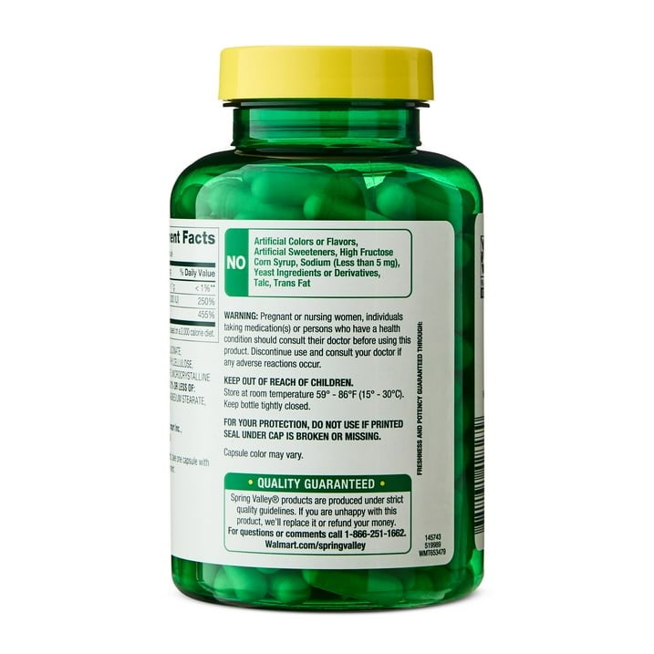 Spring Valley Zinc with Vitamin D 50 mg Immune Health 150 Count