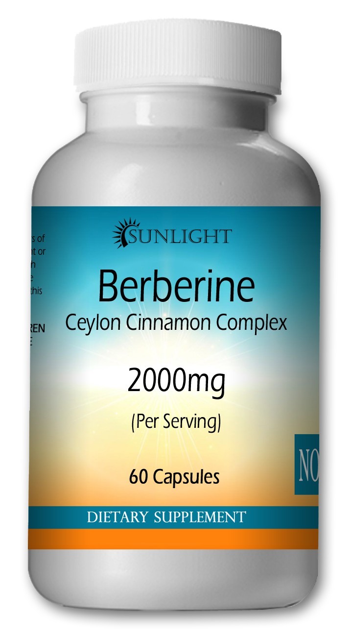 Berberine HCl with Ceylon Cinnamon Capsules 2000mg serving- gluten free