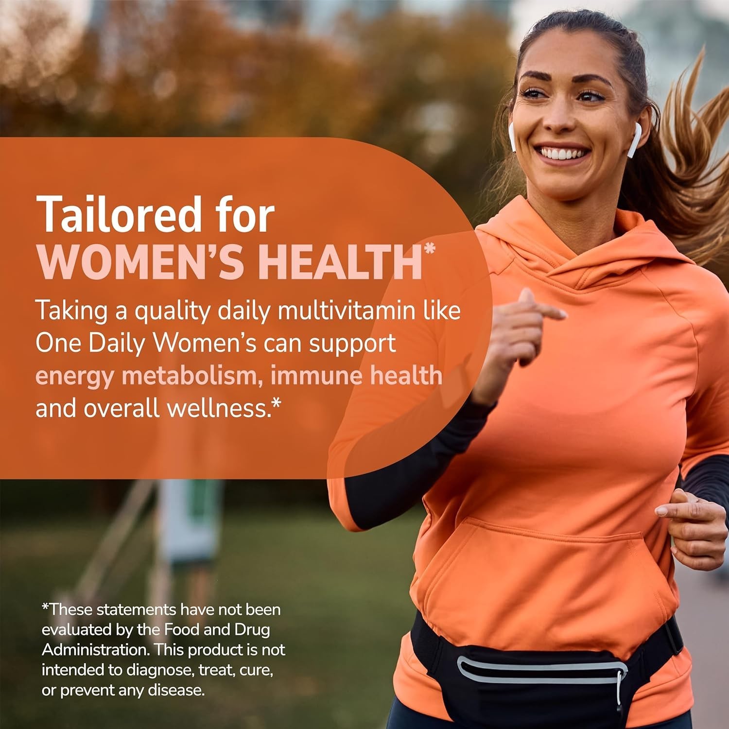 Heart Supporting Daily Multivitamins for Women – 100 Tablets, Sugar-Free Formula
