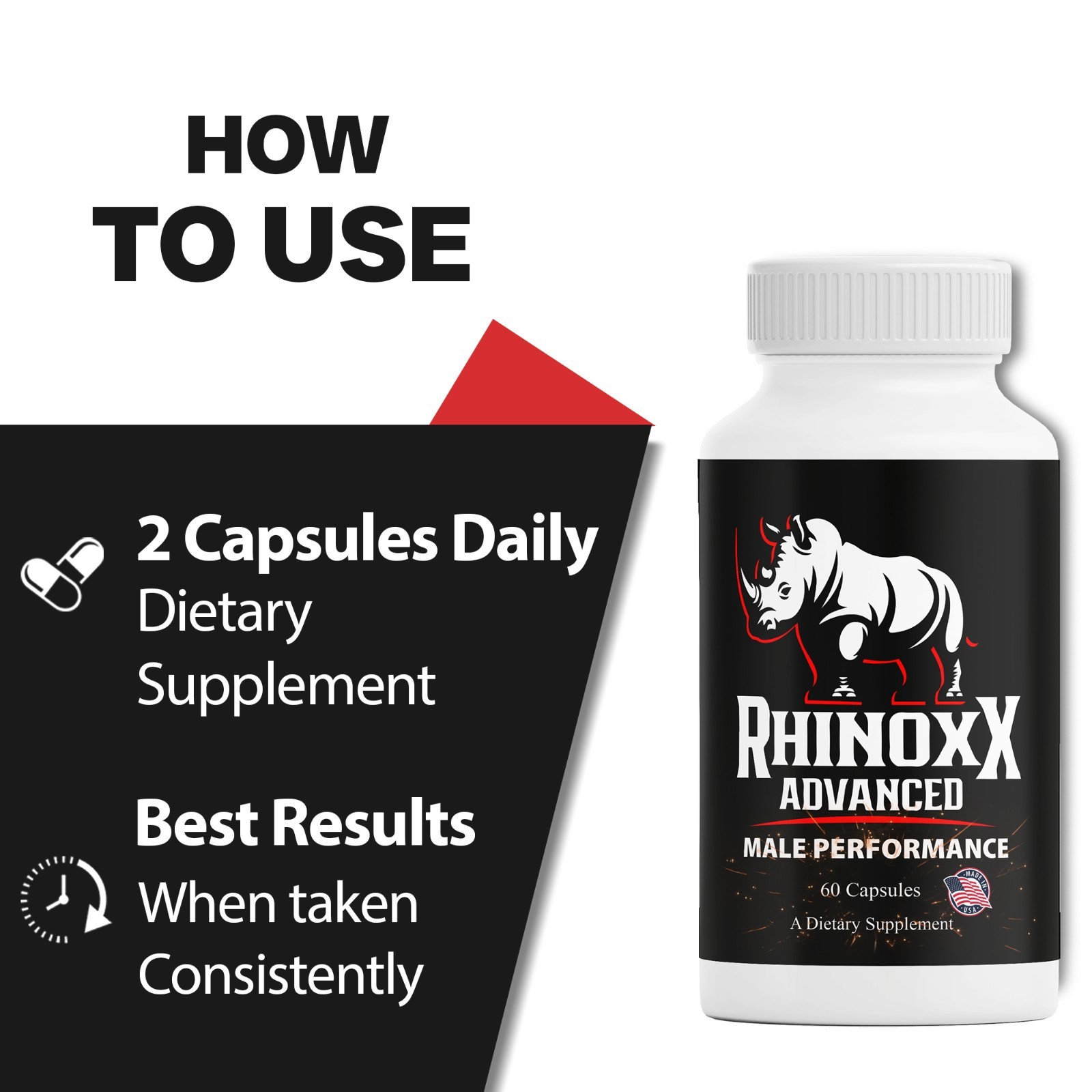 ( 1 Pack ) Rhinoxx Advanced Male Health Pills to Improve Stamina & Endurance