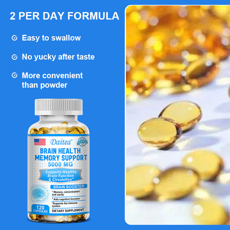 Brain Booster,Supports Brain Health,Boosts Memory,Focus & Cognitive Function