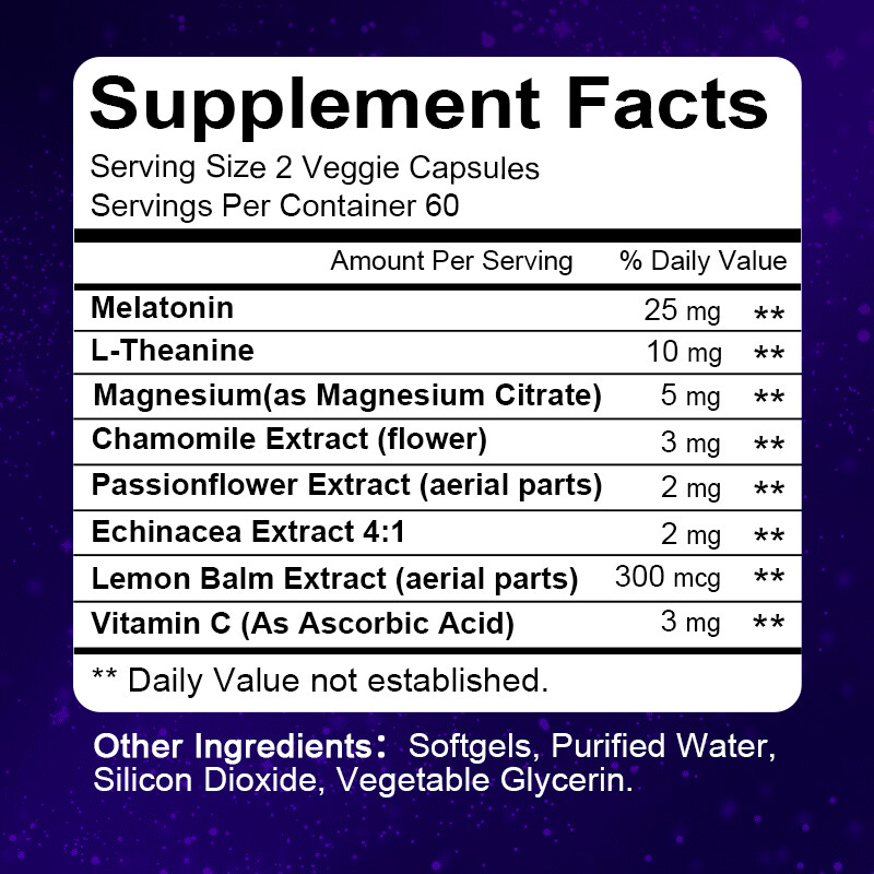 Melatonin Plus Sleep Aid 50MG, Fall Asleep Fast and Stay Asleep, Sleeping Pills