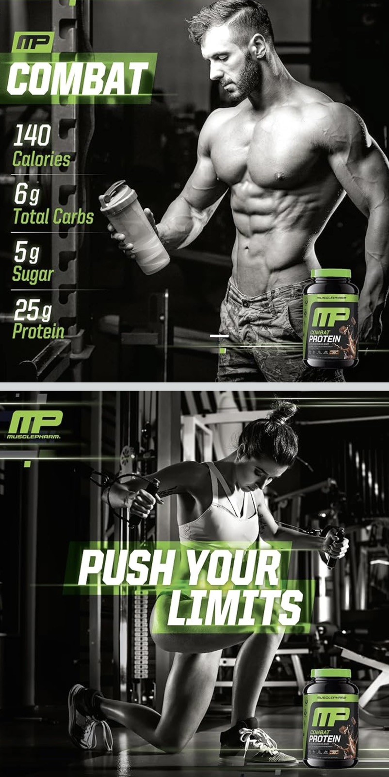 Muscle Pharm Combat Sport 2lb Whey Protein Powder ~ Chocolate Milk -EXP 7/26