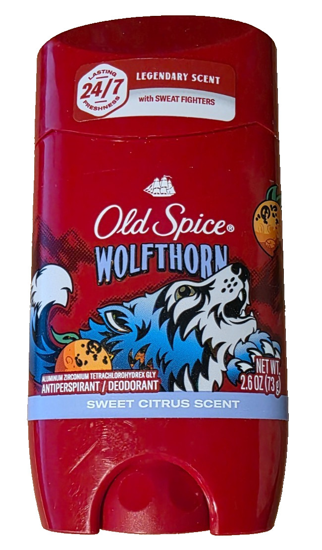 Old Spice Antiperspirant/Deodorant for Men WOLFTHORN 2.6oz (NEW)