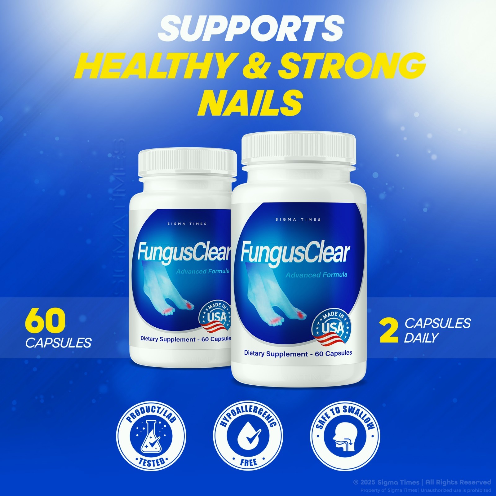 (1 Bottle) Fungus Clear Probiotic – Advanced Fungus Clear Pills for Nails