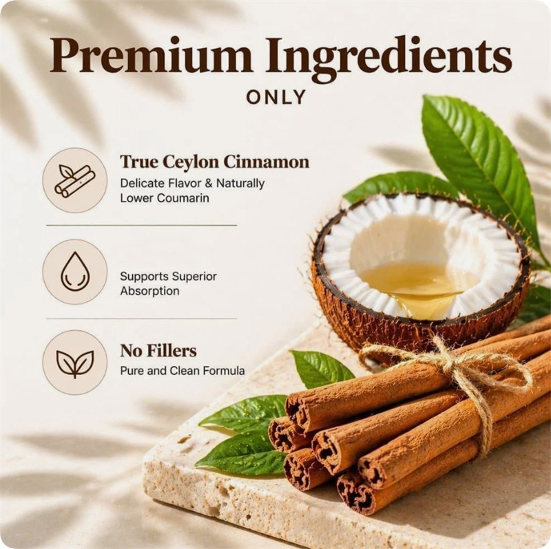 3x Metabolae Cinnamon MCT Oil Softgels, Non-GMO, Gluten Free, 300 Softgels