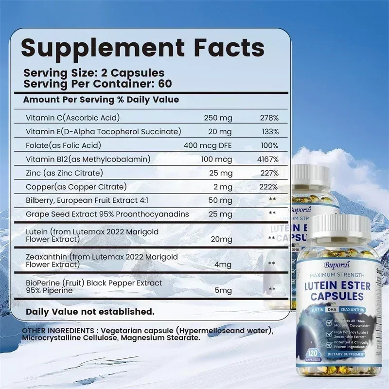 Lutein Ester 240pcs – Reduce Eye Fatigue and Dryness, Promote Vision Health