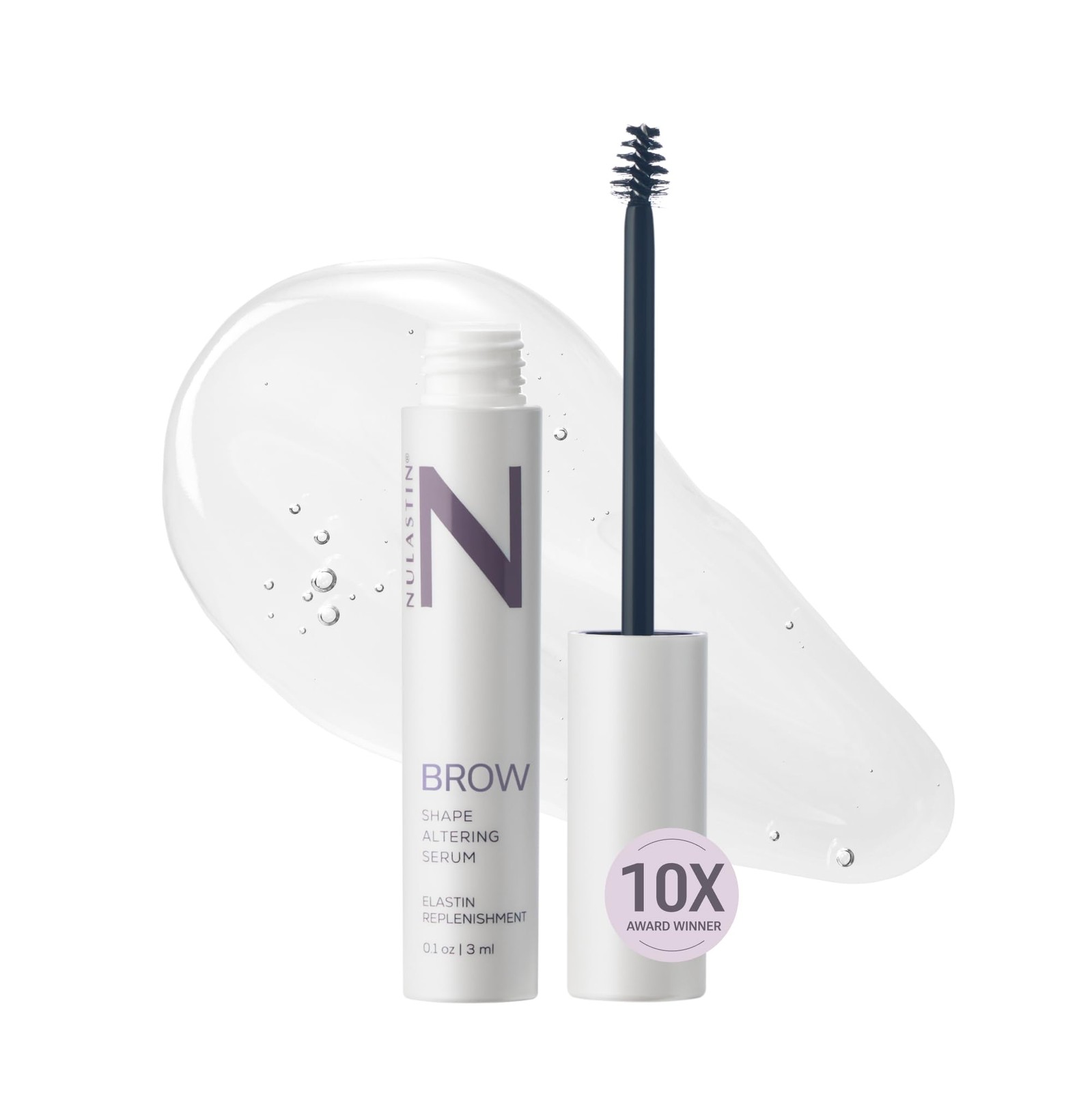NULASTIN Shape Altering Eyebrow Serum – Brow 0.1 Fl Oz (Pack of 1), Clear