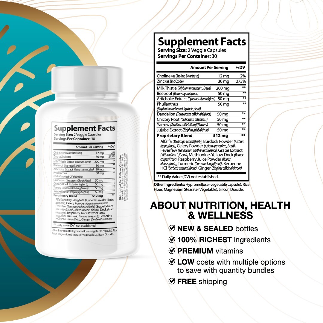 LivPure- Liver Support- 4 Bottles- 240 Capsules