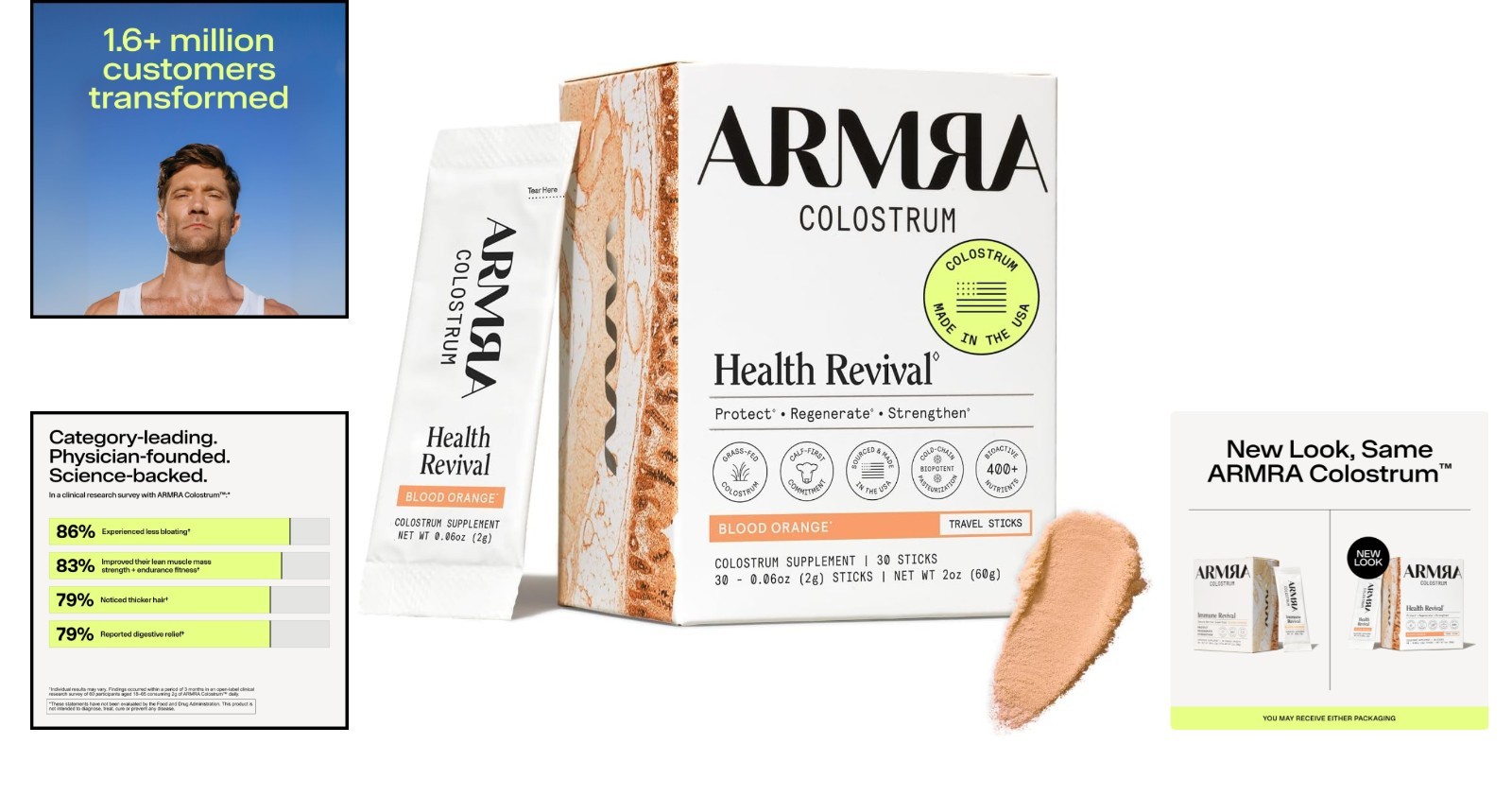Blood Orange Colostrum Powder|30 Servings|Gut Health & Immunity Boost