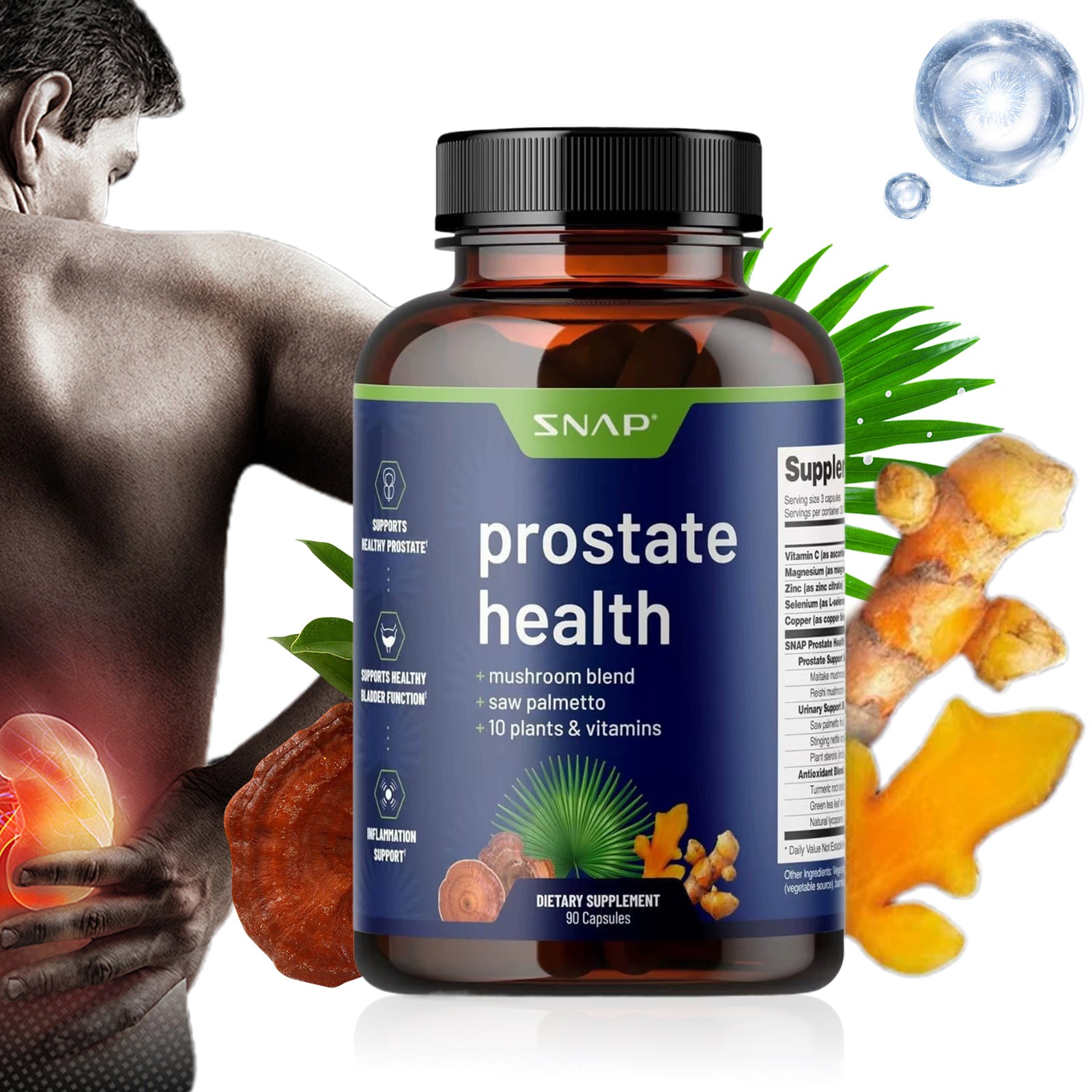 Prostate Fitness – Urinary, Bladder & Immune System Health Snap 60ct Supplements