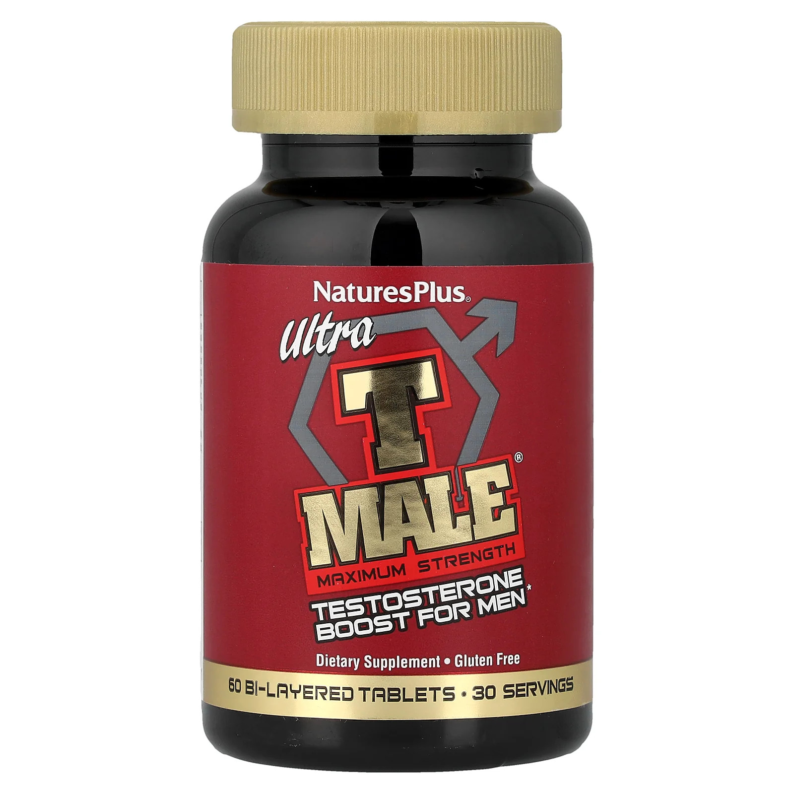 2 X NaturesPlus, Ultra T-Male�, Testosterone Boost for Men, Maximum Strength, 6