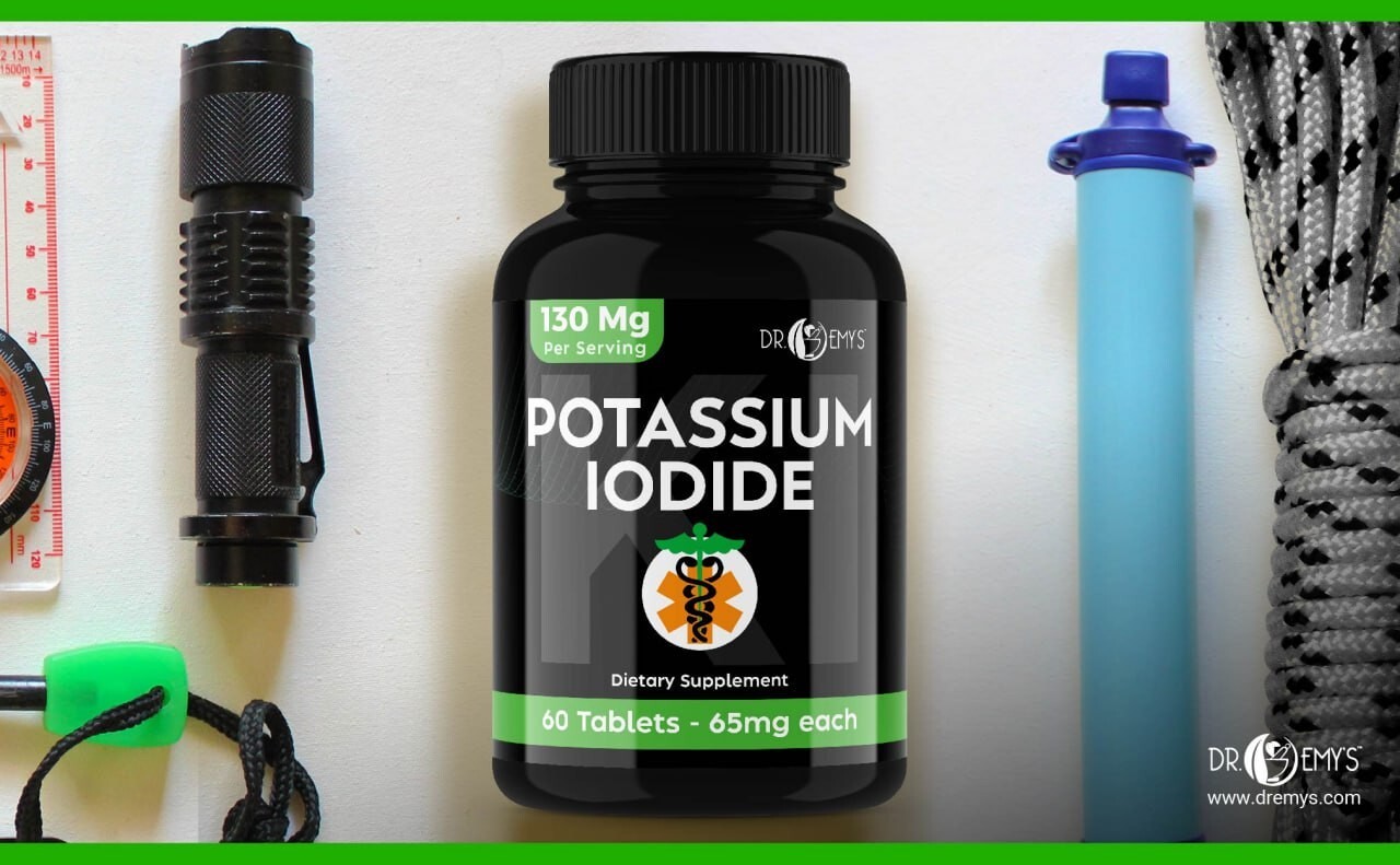 (5PK) – Potassium + Iodide Pills Tablets☆130 mg Supplement☆Survival Kit Fallout