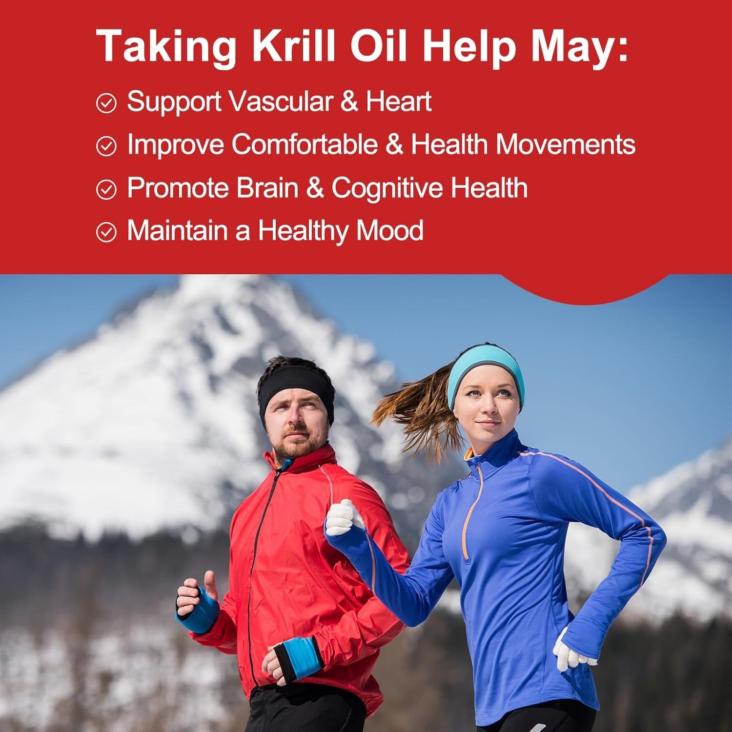 Wild-Caught Omega-3 Krill Oil 500 mg Softgels – Purity and Health in Every Dose