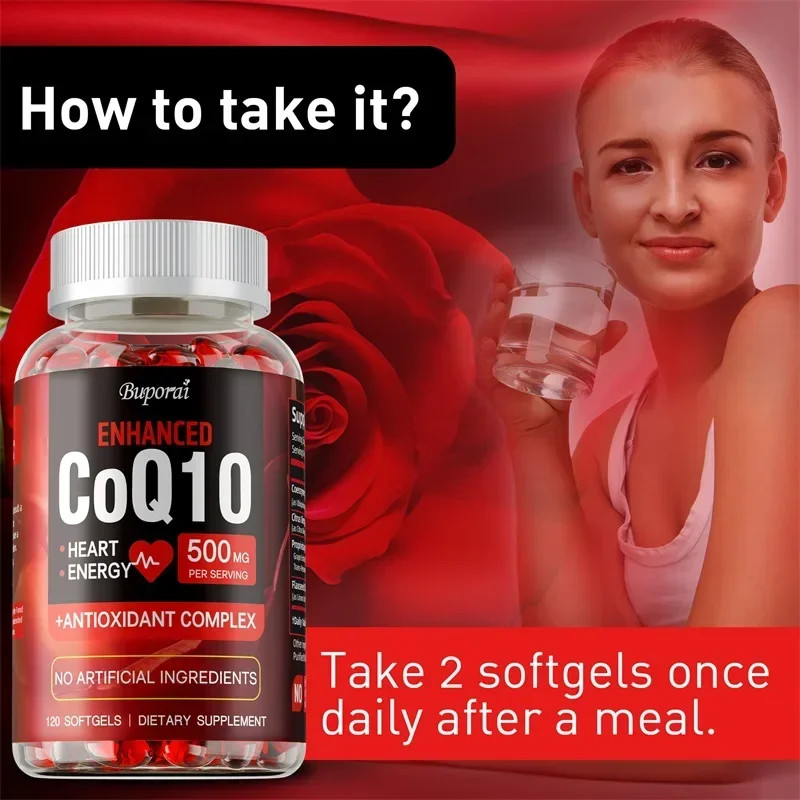 CoQ10 240pcs -Boost Energy Levels,Improve Blood Circulation,Support Heart Health