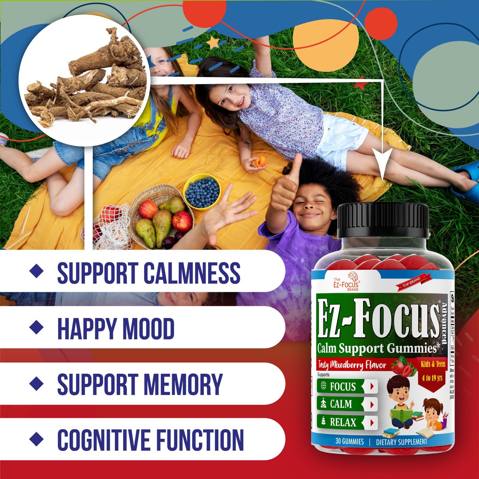 Brain Booster Supplement For Kids & Teens, Support Memory, Kids Vitamin 19/12/25