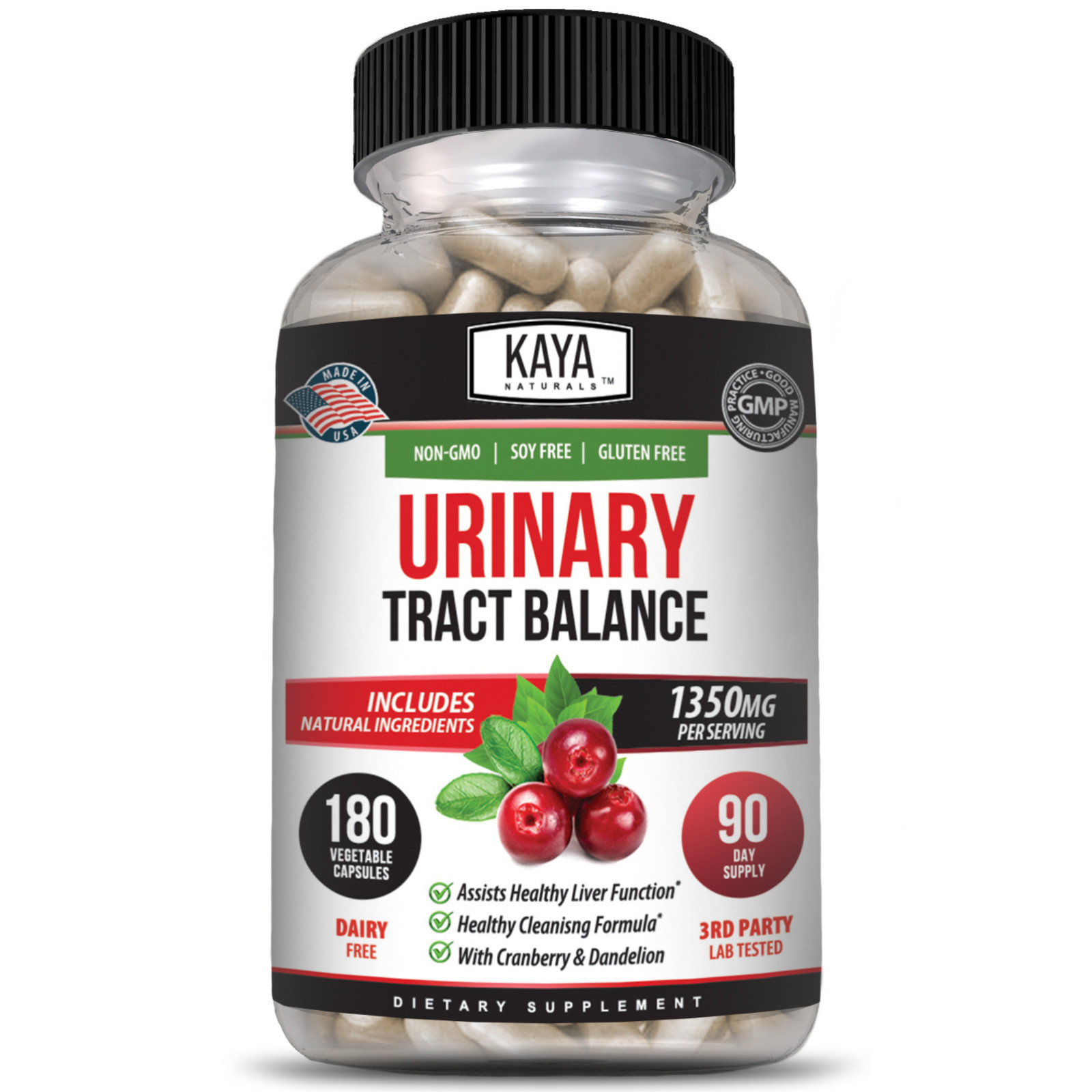 Urinary Tract Balance D Mannose Powder Cranberry Hibiscus Flower Dandelion Root