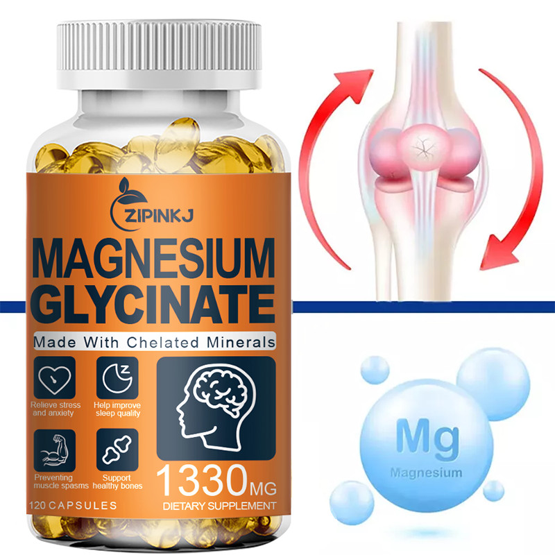 Magnesium Glycinate Supplement 1330mg – Heart, Nerves, Bone and Muscles Support