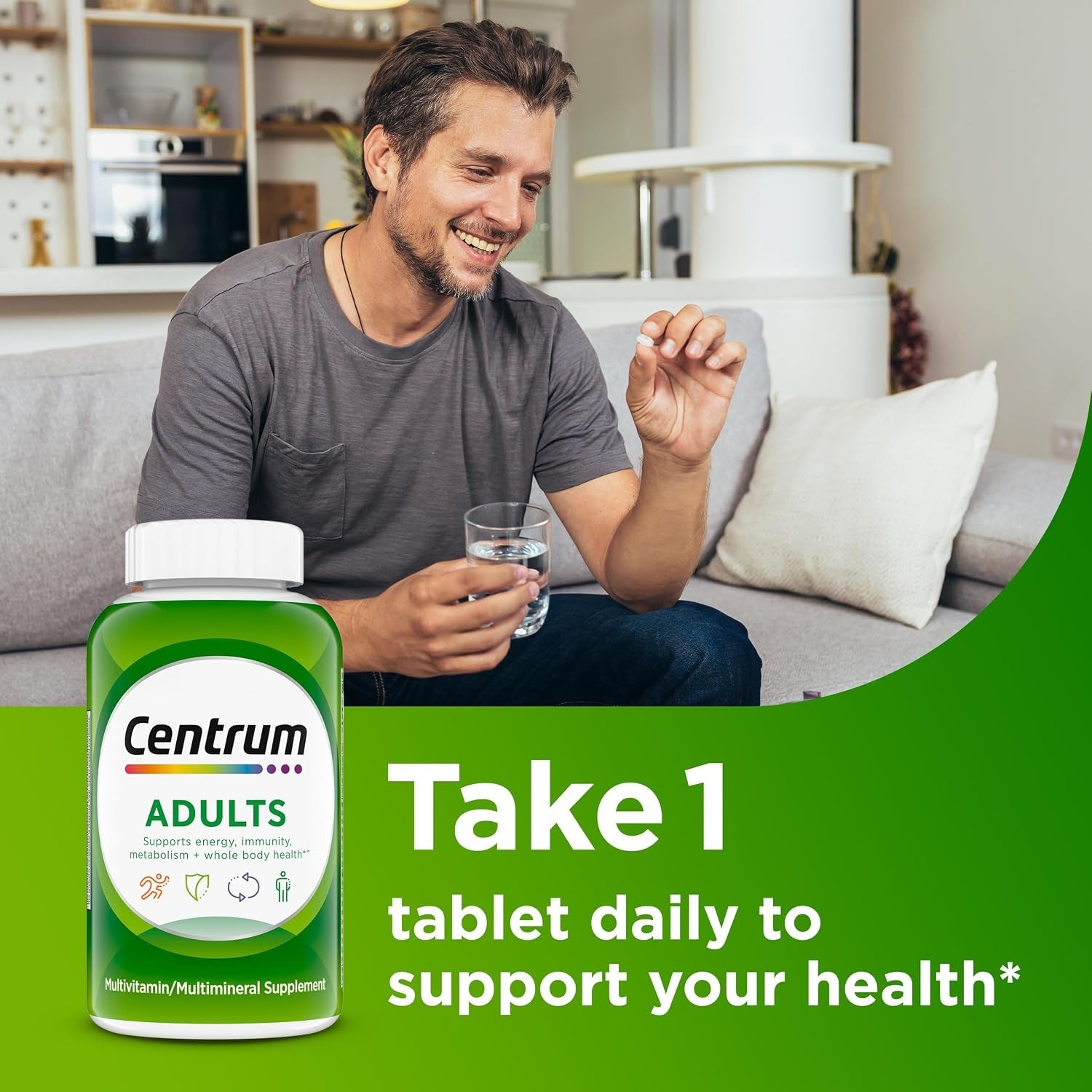 Centrum Adult Multivitamin/Multimineral Supplement with Antioxidants, Zinc, Vita