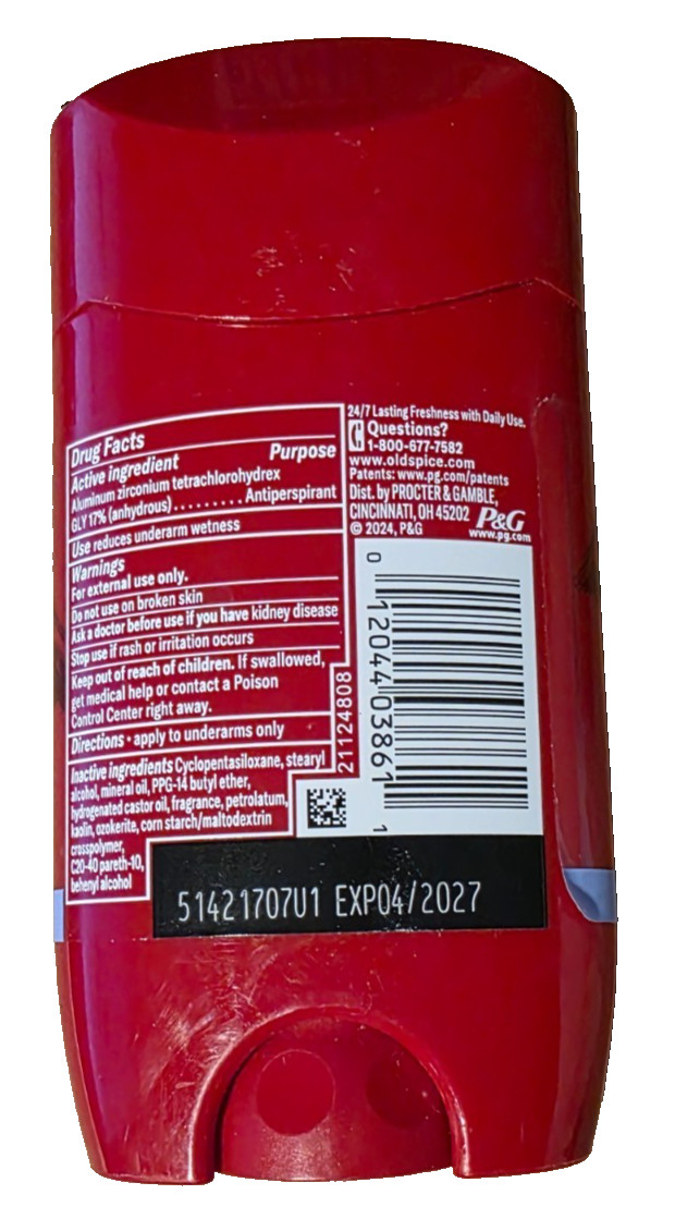 Old Spice Antiperspirant/Deodorant for Men WOLFTHORN 2.6oz (NEW)