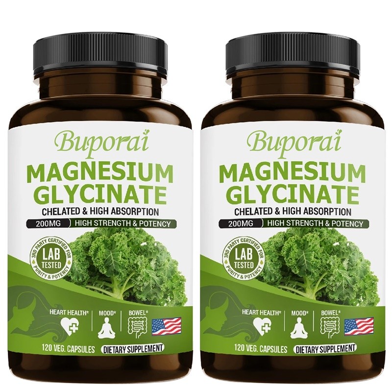 Magnesium Glycinate 240pcs,Supports Brain and Nervous Health, Improves Memory