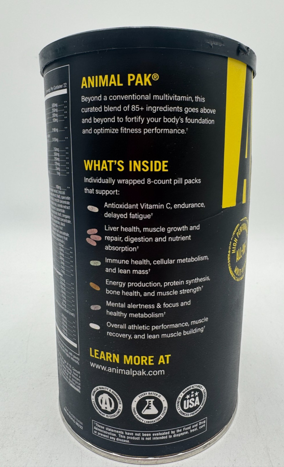 Animal Pak Convenient All-in-One Vitamin Supplement Pack, 44 Packs, EXP: 1/28