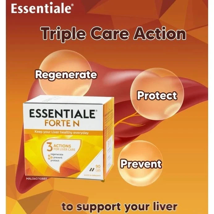 2 X Essentiale Forte N Liver Detox & Liver Tonic Supplement 90s