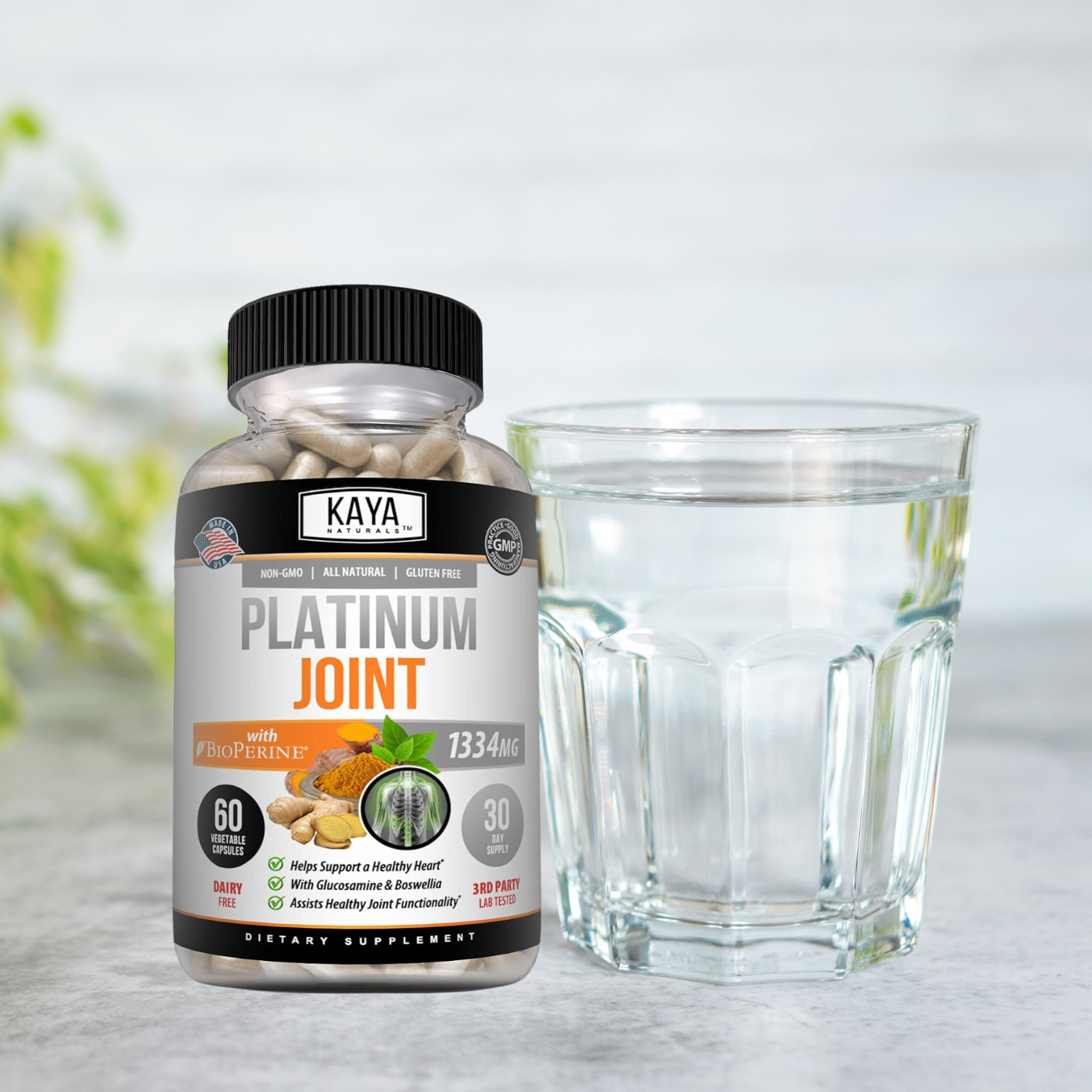 Platinum Joint, Pain Relief, Joint Support, Anti Inflammatory, Turmeric, MSM