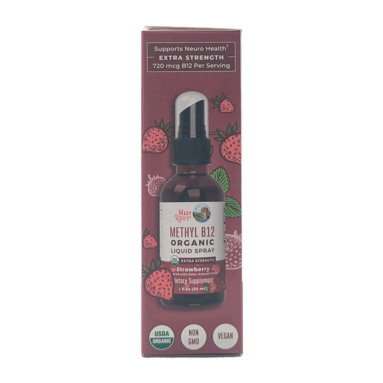 MaryRuth Organic Vitamin B12 Liquid Spray | 720 mcg | 1 Fl Oz | EXP 1/2027 | New