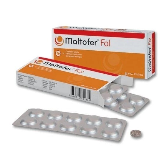 Original Maltofer FOL Chewable Tablets 30’S For Iron Deficiency