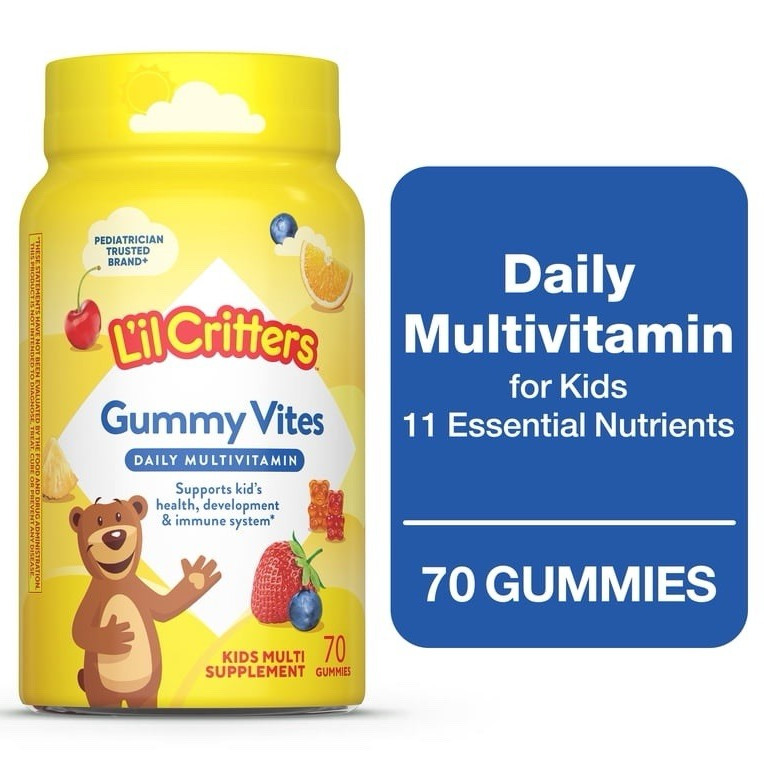 L’il Critters -Gummy Vites Kids Multivitamin Vitamin Gummies Immune Support- 70-