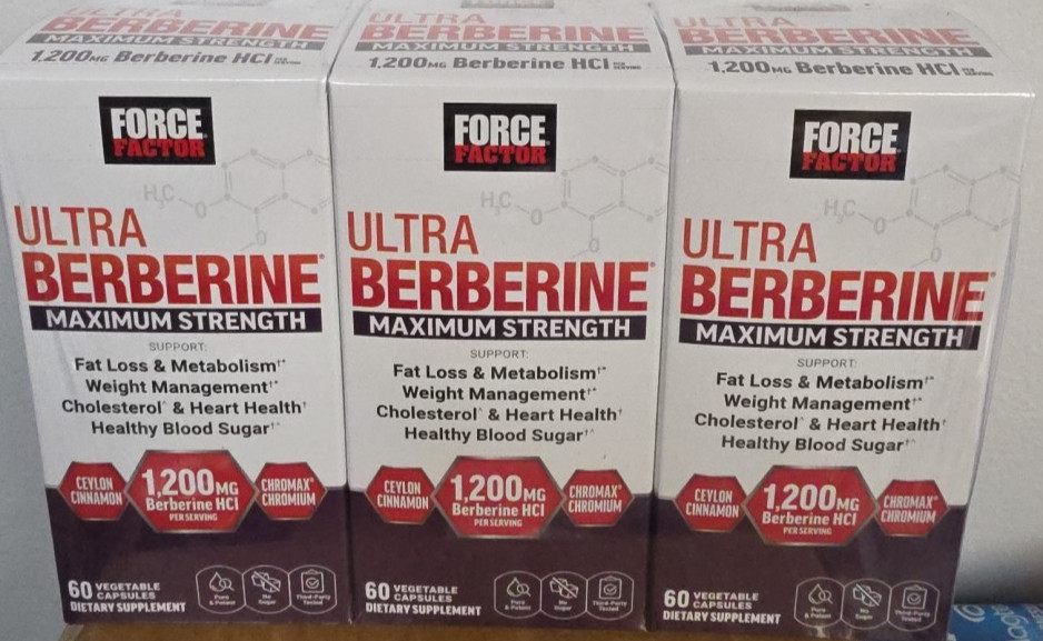Force Factor Ultra Berberine Maximum Strength/60 vegetable capsules