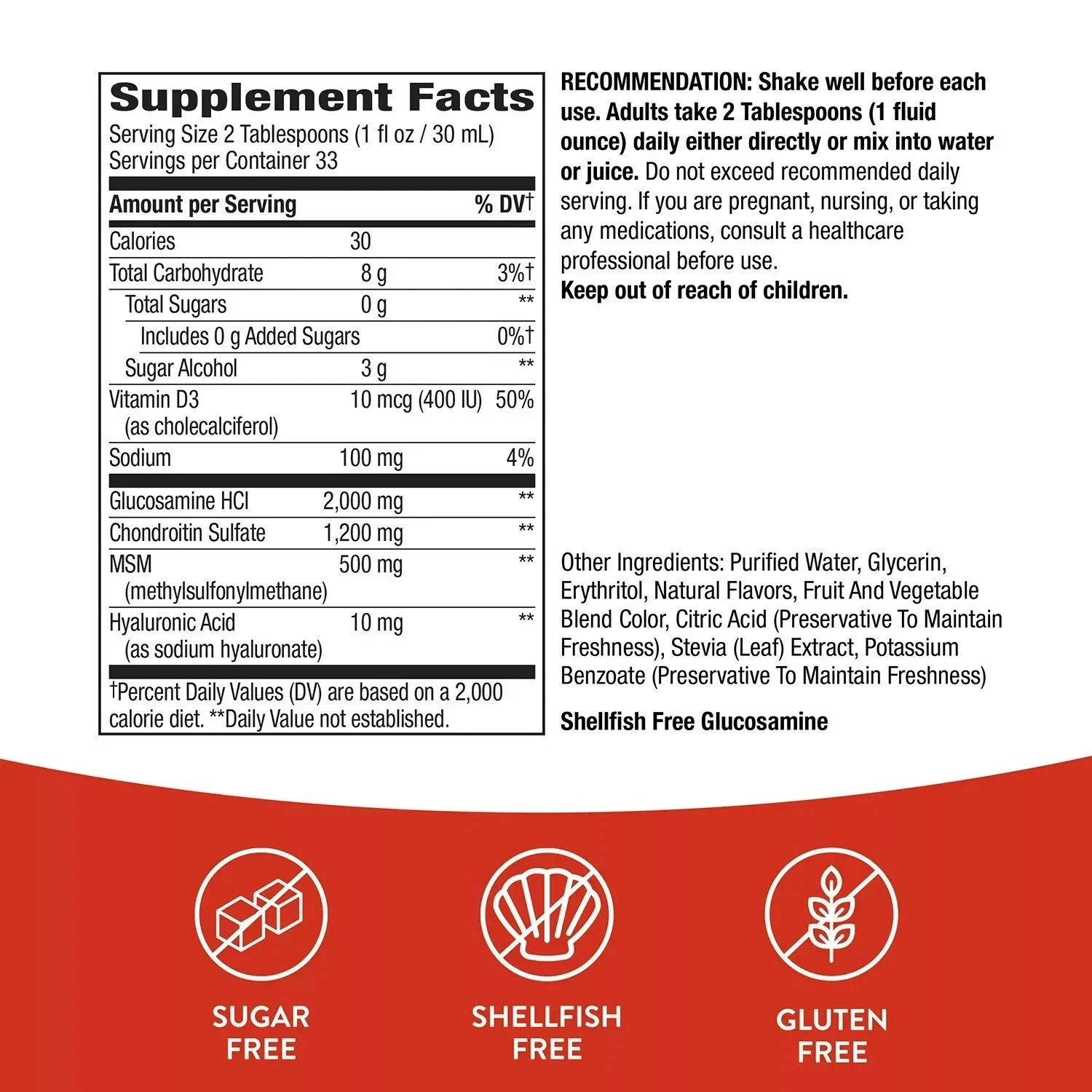 3 Pack – Nature’s Way Joint Movement Glucosamine Liquid, 33.8 fl. oz.