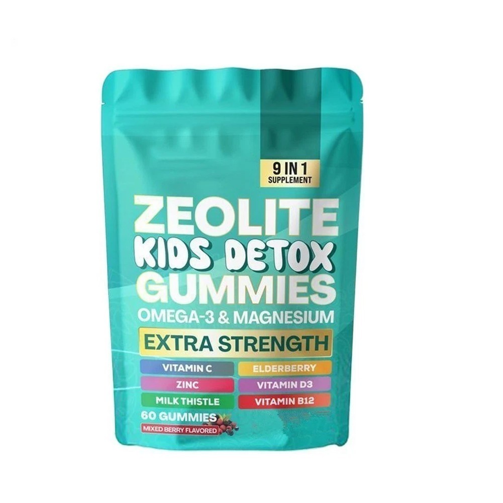 1~5 Bag Zeolite Kids Detox Gummies Mixed Berry Flavored All-in-One 60 Gummies