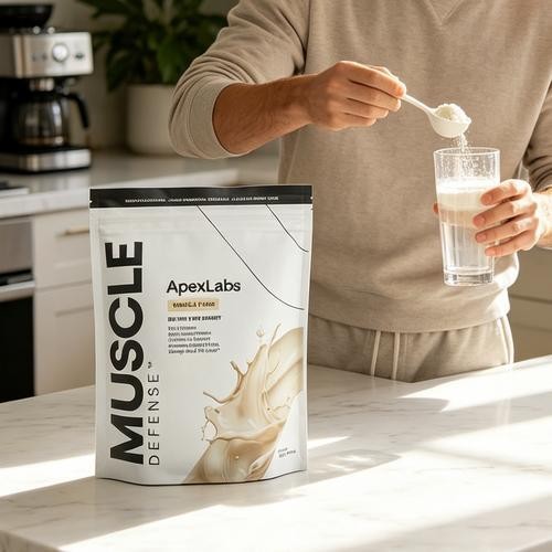 APEXLABS MUSCLE DEFENSE VANILLA FLAVOR – 8.57 OZ – NEW PACKING
