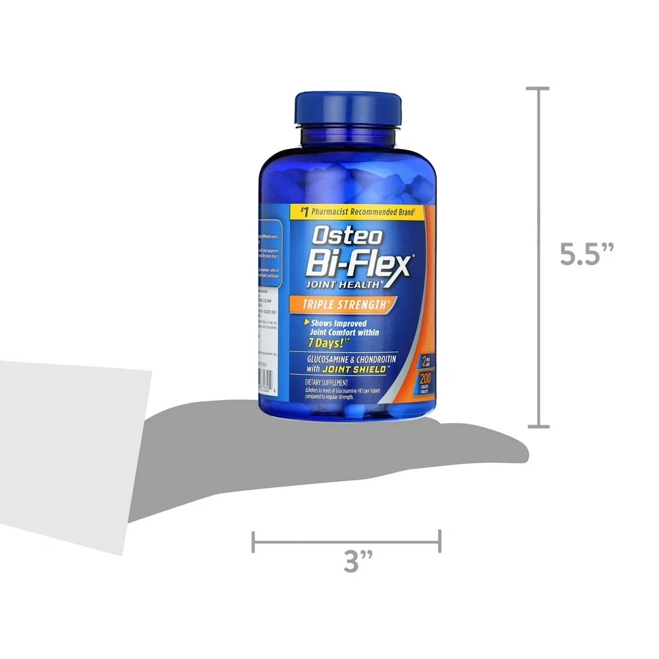 Osteo Bi-Flex Triple Strength Dietary Supplement 200 Tablets / Free Shipping US