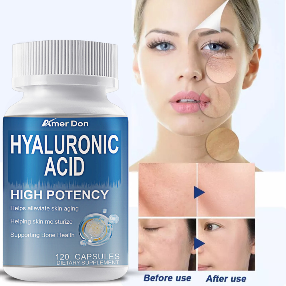 Hyaluronic Acid Capsules | 850 mg | 120 Capsules | Non-GMO |Gluten-Free