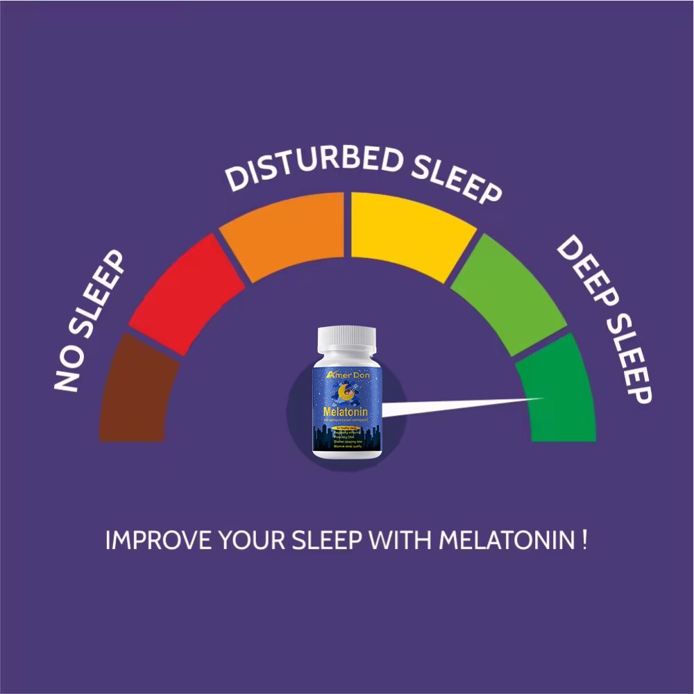 Melatonin 10mg Fast Dissolve Tablets – Natural Sleep Aid, 30/60/120 Capsules