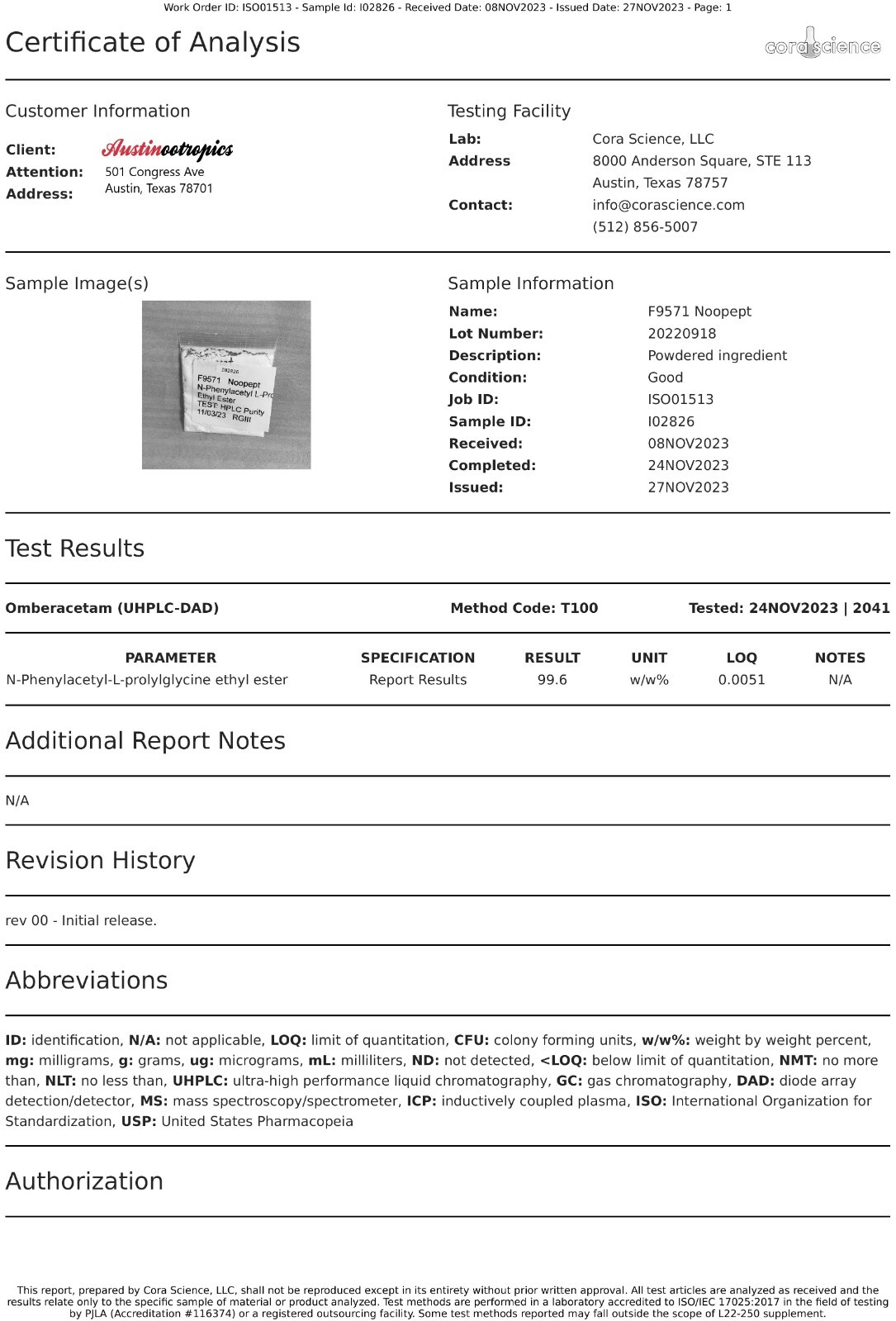 Noopept Stack 100 Premium Capsules