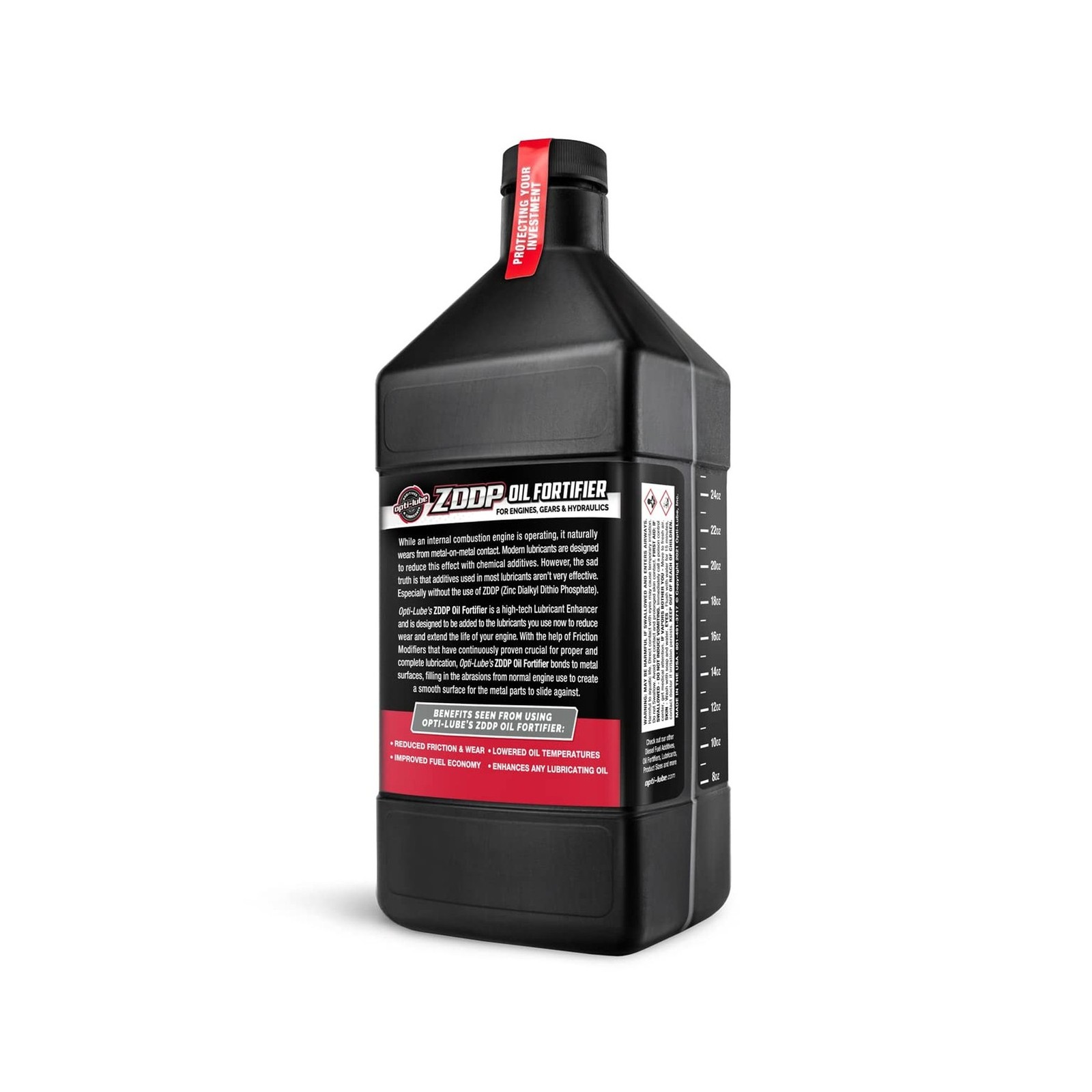 Opti-Lube Oil Fortifier with ZDDP (Zinc): Quart (1 Quart (Treats 32 Quarts of…