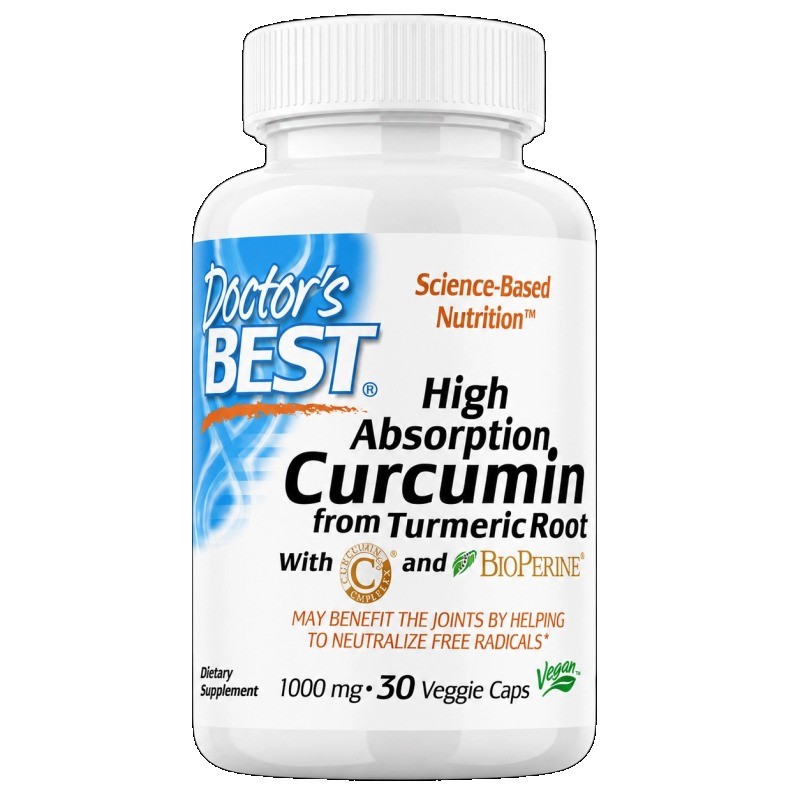 Curcumin Supplement 1000mg – Supports Joint Comfort, Digestion 30/60/120 Caps