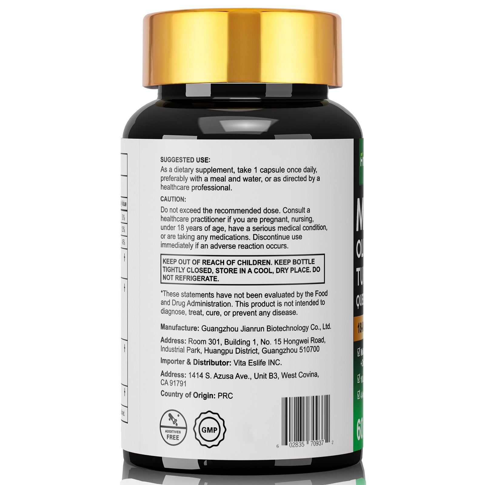 Mullein Leaf Capsules for Lung Cleanse and Detox, Respiratory Health Herbal 60ct