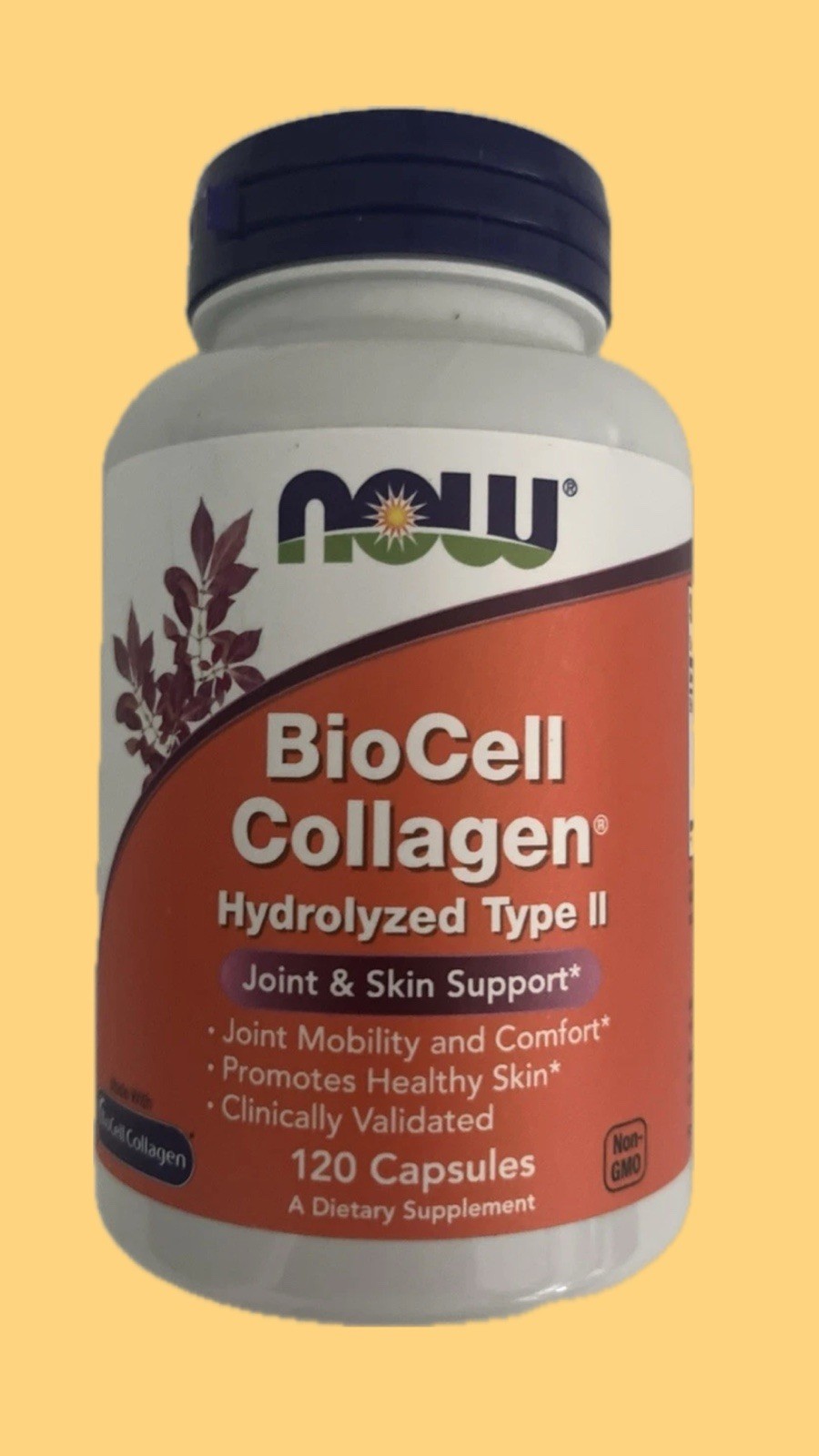 NOW FOODS BioCell Collagen Hydrolyzed Type II 120 Veg Capsules