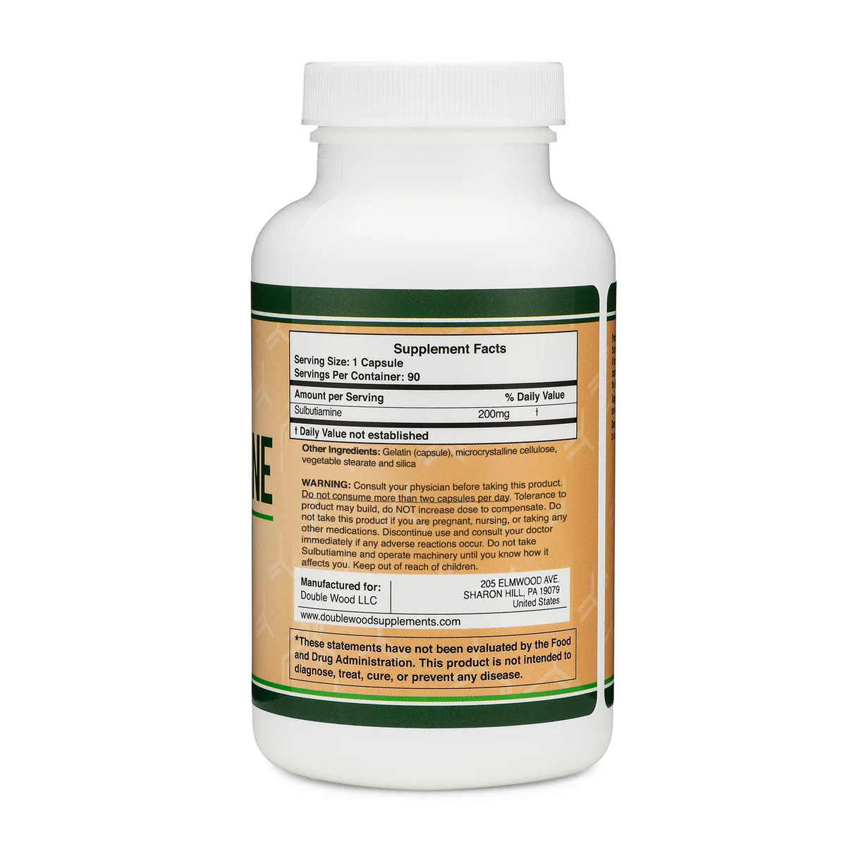 Sulbutiamine, 90 x 200mg Capsules – Memory, Mood, Cognitive Nootropic Supplement