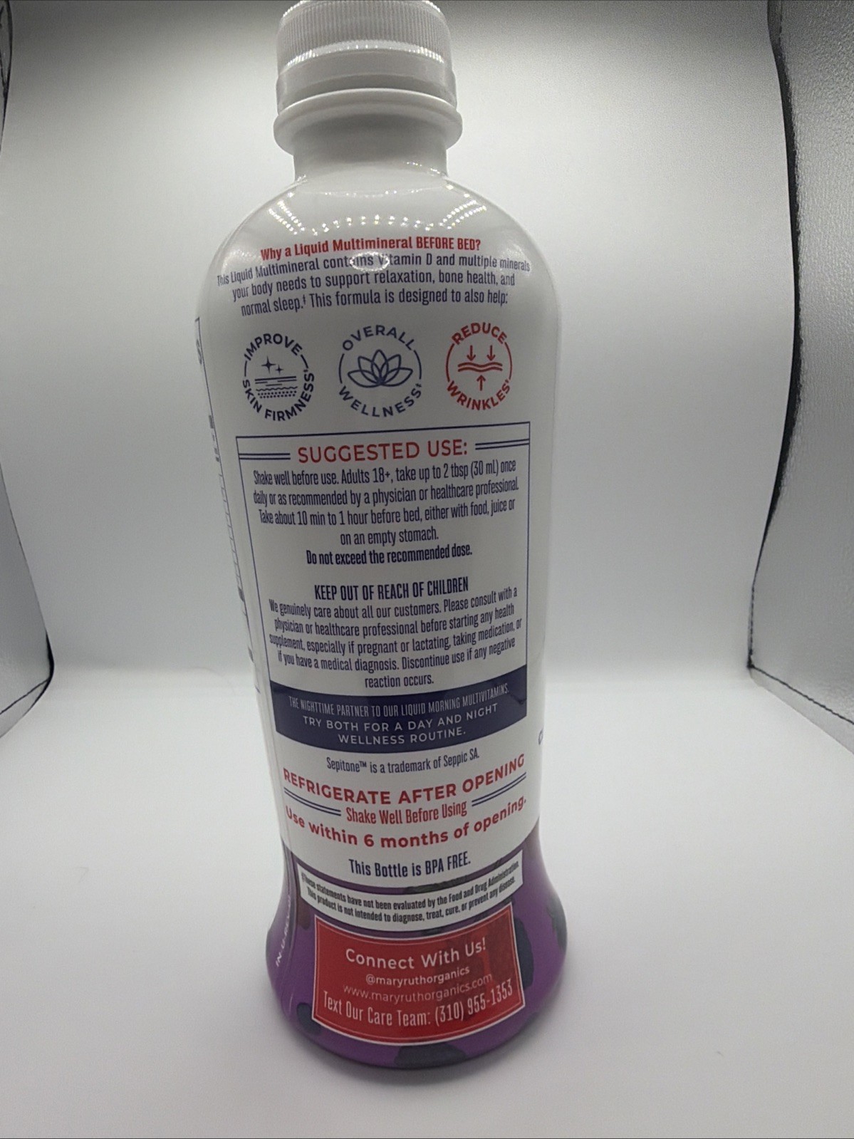 MaryRuth’s Liquid Nighttime Multimineral+ Skin Renew Berry Dream 30 FL Oz 3/2027