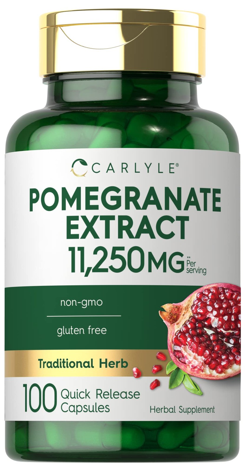Carlyle Pomegranate Extract | 11250mg | 100 Capsules | 100 Count (Pack of 1)