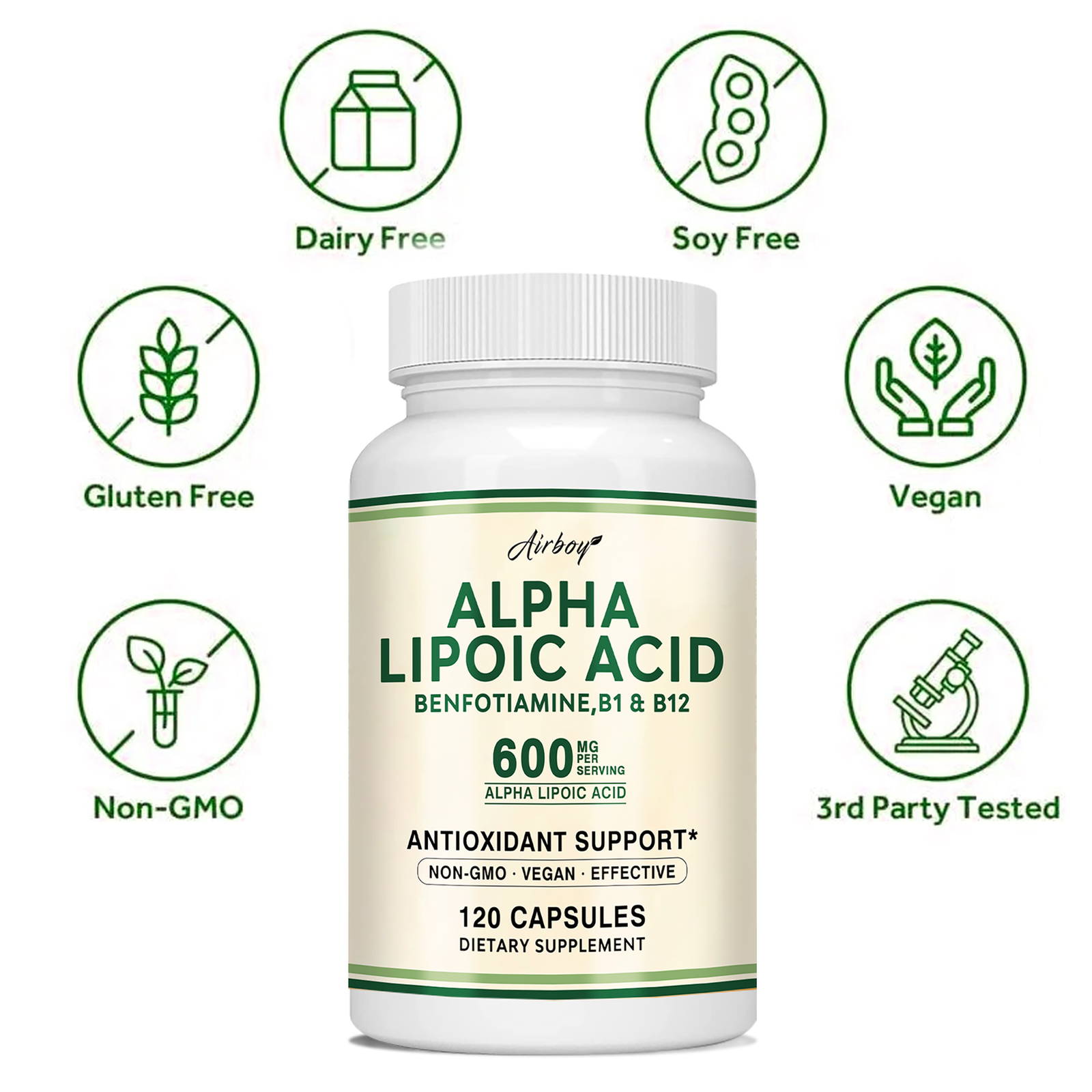 Alpha Lipoic Acid 600 Mg – Antioxidant and Metabolism Support, Weight Management