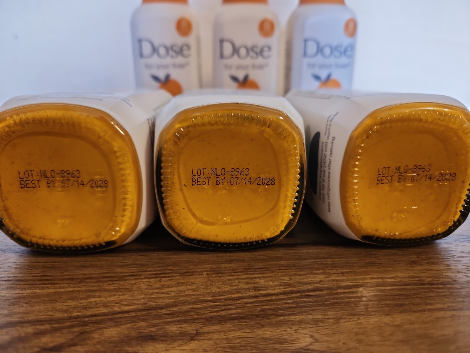 (6 Pack) Dose Shot For Your Liver With Stainless Cup 16oz Glass Jar 7/14/28